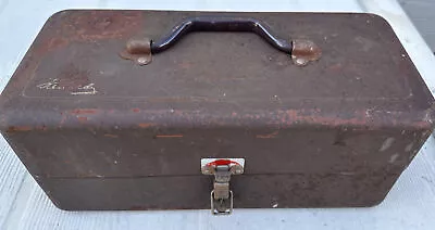 Vintage Steel T-18 Kennedy Sportsman T-18 Tackle Box Two Trays 18x7x8 Made USA • $20