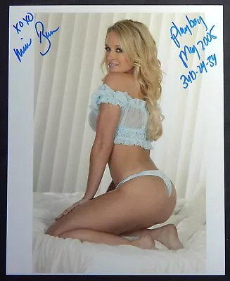 Michelle Baena Playboy Model SIGNED COLOR 8x10 PHOTO • $10