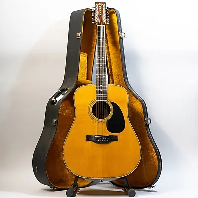 Morris B-60 12-String Dreadnought Acoustic Guitar With Case - Natural - Vintage • $1199.99