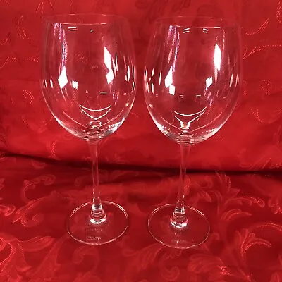 Set  Of 2 KIRKLAND SIGNATURE Crystal 10.5  Jumbo 25 Oz Wine Glass Discontinued • $36.15