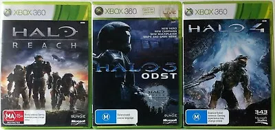 Halo Reach Halo 3 ODST And Halo 4 Bundle Xbox 360 • $34.95