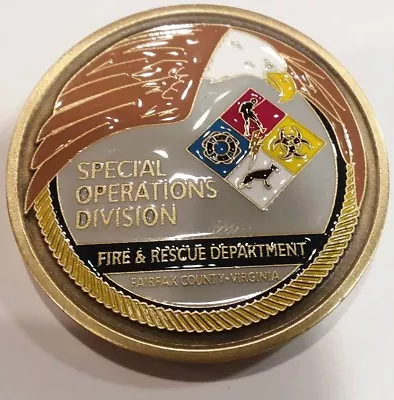 $22.49 • Buy Fairfax County VA Fire & Rescue Special Operations Division Challenge Coin 