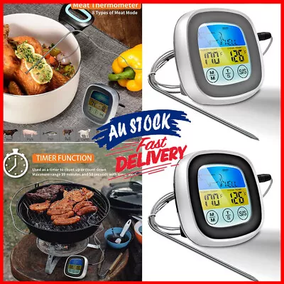 Food Meat Oven BBQ Thermometer Digital Wireless Remote Probe Cooking Set Grill • $20.46