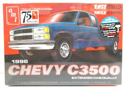 $18.95 • Buy Amt - 1998 Chevrolet Silverado C3500 Dually Pickup Truck Obs  1/25 Model Kit