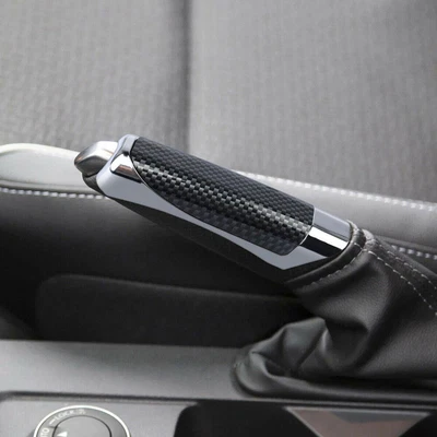 £3.32 • Buy 1x Car Interior Hand Brake Protector Cover Black Carbon Fiber Decor Accessories
