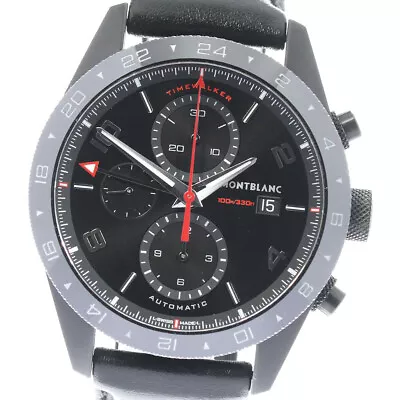 MONTBLANC Time Walker Chronograph 116101 Black Dial Automatic Men's Watch_807936 • $1518.10