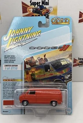 1976 Dodge Tradesman Van Red Orange 1/64 By Johnny Lightning • $7.85