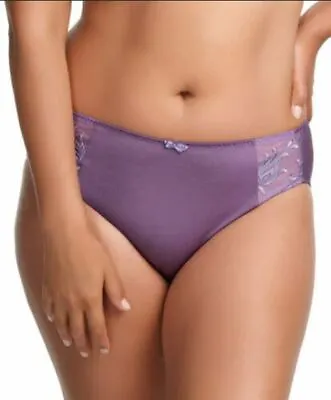 Elomi Caitlyn Collection Brief Panty Amethyst Purple M L 8035  • $14.99