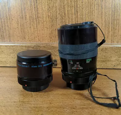 Vivitar Series 1 90mm F2.5 VMC Macro Canon FD Mount With Macro Tube • $180