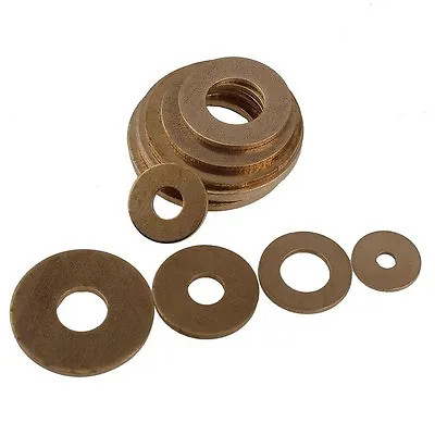 £1.55 • Buy M2,2.5,3,4,5,6,8,10,12,18,20mm Solid Brass Flat Washers To Fit For Bolts & Screw