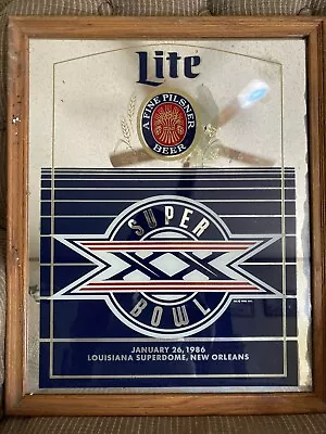 Chicago Bears 1985 Super Bowl Win Miller Lite Mirror • $250