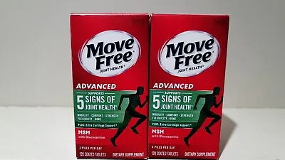 Schiff Move Free Advanced Plus MSM Glucosamine Chondroitin 120 CT X2 EXP 08/25 • $47.99