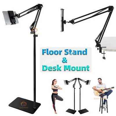 360° Adjustable Floor Stand Holder Desk Mount For IPad/Tablet/Phone 3.5-10.6  • £25.59