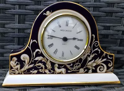 Wedgwood Cornucopia Clock Bicentenary Celebration Mantel Desk Bone China • $67.17