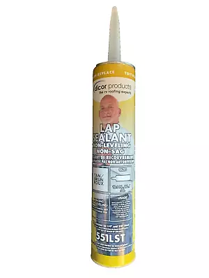 Dicor 551LST-1 Non-Sag Lap Sealant Tan 10.3oz Tube For Roof Repair • $14.99