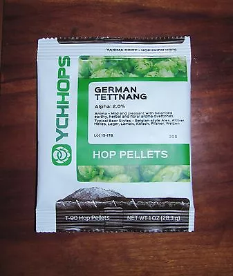 HOPS TETTNANG HOP PELLETS 1oz FOIL NITRO FACTORY PACK HOME BREWING BEER KIT MR • $1.91