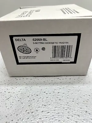 Delta 52669-BL 1.75 GPM Multi Function Shower Head - Black • $44.99