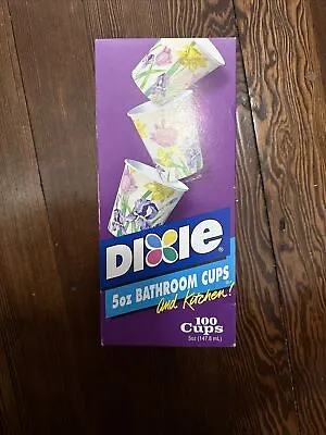 Dixie Cups Garden Party 5oz 100 Count NOS Bathroom Kitchen  • $19.99