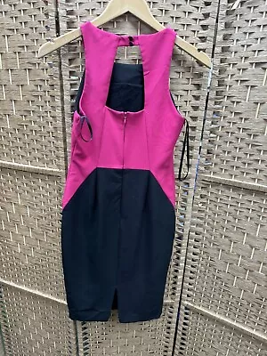 Next Petite Sleeveless Pink/ Black Pencil Dress Size 8 Bnwt  • $22.40