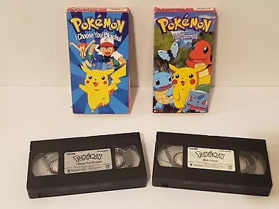 Lot Of 2 Pokemon VHS Tapes Poke Friends / I Choose You Pikachu • $18.95