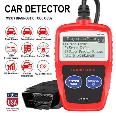 Automotive OBD Code Reader OBD2 Scanner Car Check Engine Fault Diagnostic Tool!` • $16.89