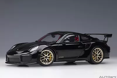 1/18 Porsche 911 (991.2) GT2 RS Weissach Package Black Model Car Autoart 78186 • $253.89