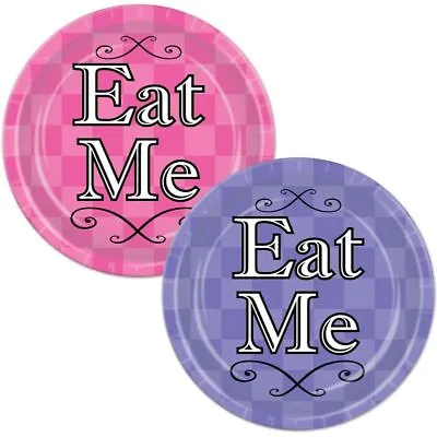 Alice In Wonderland 7 Inch Plates Paper 8 Per Pack Party Tableware Supplies • $3.49
