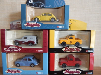 £7.95 • Buy CORGI MOTORING MEMORIES AA Land Rover Austin A35 VW Beetle Royal Mail Morris ...