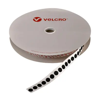 VELCRO® Stick On Dots 10mm Self-Adhesive Hook & Loop Coin 50 Hook 50 Loop • £5.49