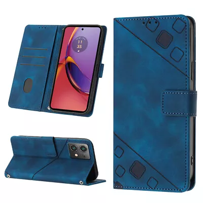 For Motorola X40 G84 G73 G62 G54 G42 G34 G23 Leather Embossed Wallet Phone Case • $8.88