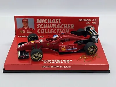 Minichamps F1 Ferrari F310 Schumacher Collection #30 First Win Spain 510 964311 • £64.99