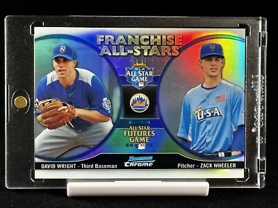 2012 Bowman Chrome David Wright / Zack Wheeler Rc Franchise All-stars Refractor  • $3.99