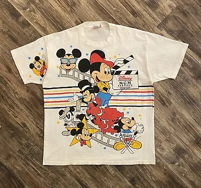 Vintage 1990s Mickey Mouse MGM Studios All Over Print Shirt  • $130