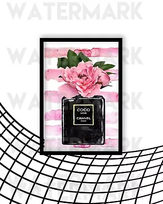 Fashion Wall Art Coco Perfume Make Up Poster Glamour Fashion Print A4 Size • £5.99