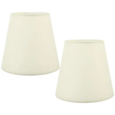 2 Pcs Fabric Lampshade Ceiling Pendant Light Fixtures Shades • £14.48