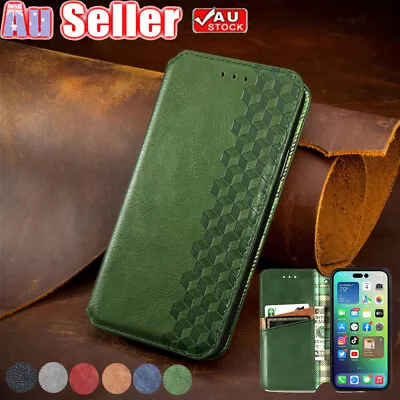 $6.89 • Buy Magnetic Leather Wallet Case Flip Cover For IPhone 14/13/12/11 Pro Max Plus XS