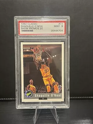 1992 Classic #11 Shaquille O’Neal Show Promos 20 PSA GEM MT 9 • $29.99