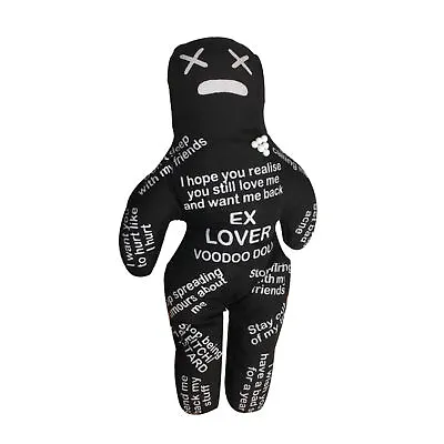 Black Personalized Voodoo Doll Fun Frustration-Relieving Doll Toy With 7pcs Pins • $12.99