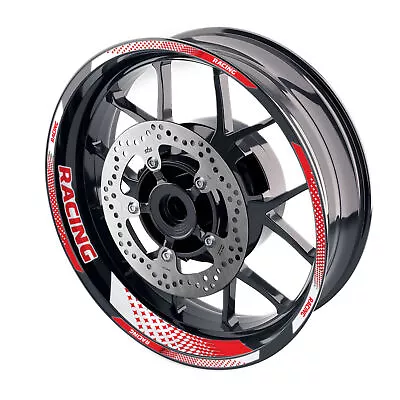 Red GP07 Inner & Edge Wheel Rim Decals For GSXR750 17 18 19 20 21 22 23 • $32.27