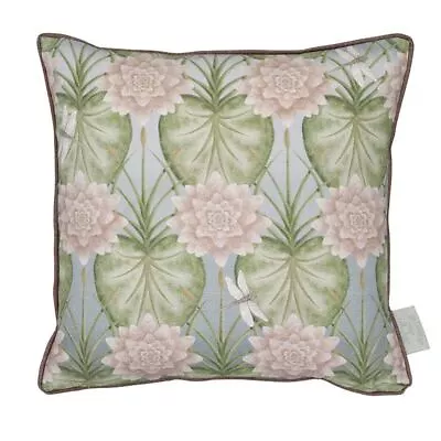 Contemporary Designer Lily Garden Eau De Nil Filled Cushion • £25.05