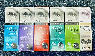 £14.99 • Buy Hycosan Eye Drops (ALL Variations)  RECOMMENDED BY OPTICIANS For Good Eye Health