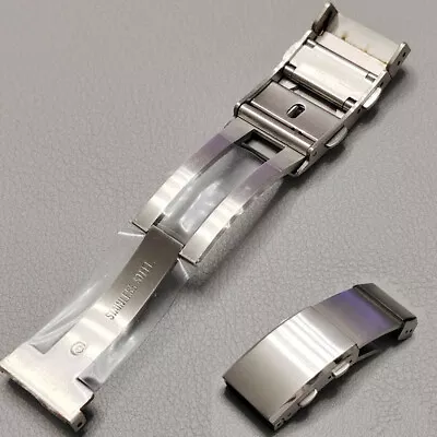 Adjustable 316L Stainless Steel Watch Band Clasp Folding Buckle 18mm 20mm 22mm • $25.99