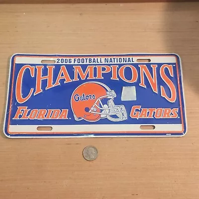 Florida Gators 2006 National Champions College Football NCAA License Plate Vtg • $11.29