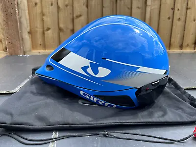 £25 • Buy Giro Selector G284 Blue Aero Time Trial Triathlon TT Road Race Helmet Small Med