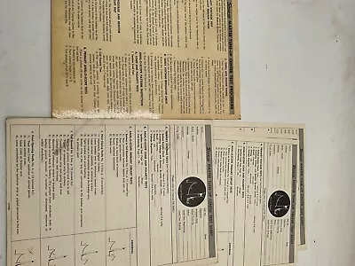 Vintage Snap On Master Tune Up Test Sheet Advertising Memorabilia • $39.99