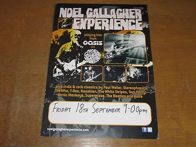 Noel Gallagher Experience Original Uk Promo Gig Poster (oasis High Flying Birds) • £10.99