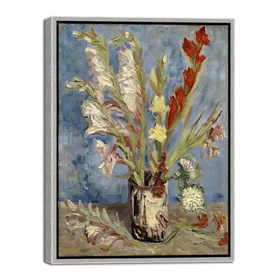 Framed Van Gogh Painting Repro Canvas Prints Picture Flowers Home Decor Wall Art • $19.99