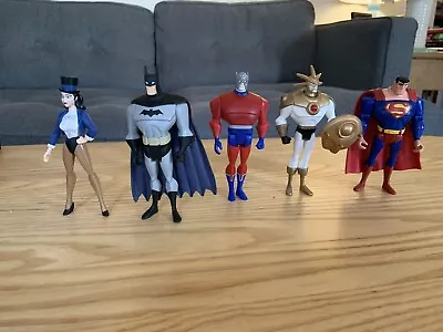 Justice League Animated Figures Lot Of 5 Batman Superman Aztek ZatannaOrion • $10