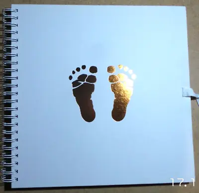 Hobbycraft Spiral Bound Scrapbook Album 12x12  Baby Feet Memories • £6