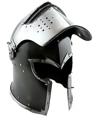 Medieval Barbute Helmet Armour Helmet Roman Knight Helmets With Inner Liner • £57.99